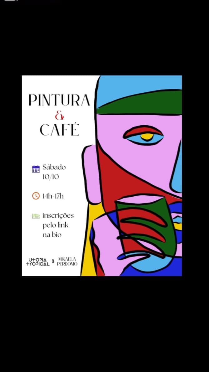NOVA DATA 24/10!
Pintura & Café com Mikaela Perdomo
Uma experiência que une pintura, café e convivência em um encontro